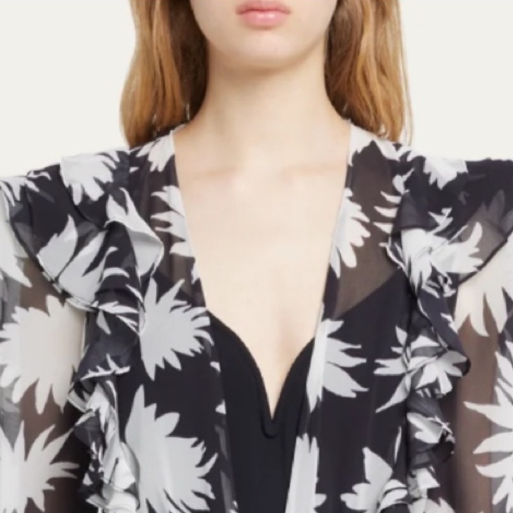 PatBo Dahlia Floral Print Blouse